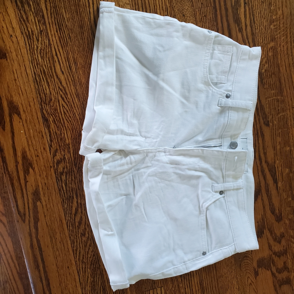Women's White Denim Shorts